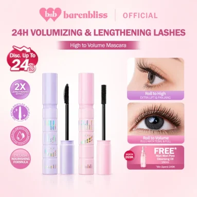 BNB barenbliss Roll To Volume & Roll To High Mascara